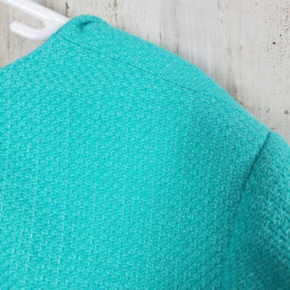 Talbots Blazer Jacket Aqua Blue Size 16 wp - Picture 7 of 9